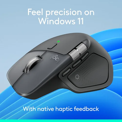 Vista 3 de Logitech MX Master 4 Ratón inalámbrico ergonómico con Hápticos - Grafito