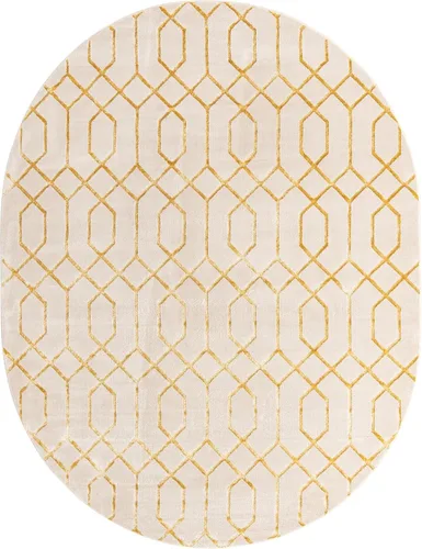 Vista 62 de Marilyn Monroe Glam Collection - Alfombra de área con diseño enrejado (2 x 3 pies, rectangular, azul marino y dorado)