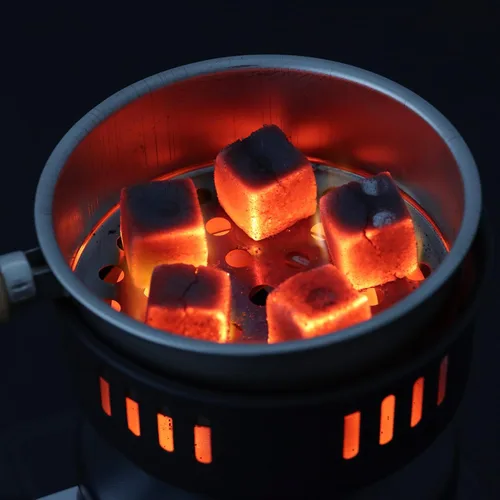 Vista 4 de Quemador de carbón eléctrico multiusos, quemador de carbón de 500 W, placa caliente, estufa eléctrica de coco para carbón shisha hookah, duradero