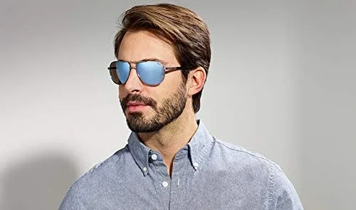 Vista 4 de Revo Gafas de sol Conrad Lente polarizada con marco de aviador de metal