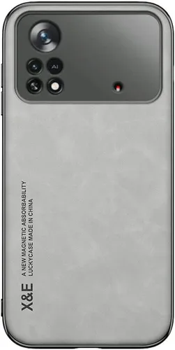 Vista 6 de Kepuch Funda Silklike para Xiaomi Poco X4 Pro 5G - Cubierta Parachoques Placa De Metal Incorporada Para Xiaomi Poco X4 Pro 5G - Verde Seda-Verde