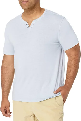 Vista 28 de Lucky Brand Venice Burnout - Camiseta de cuello con muesca y dos botones para hombre