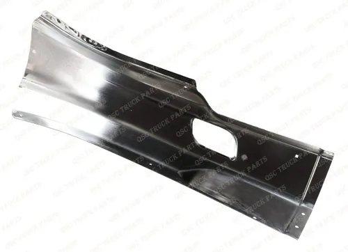 Vista 6 de QSC Truck Parts Parachoques de acero cromado esquina izquierda y derecha par w/rejilla compatible con Kenworth T680