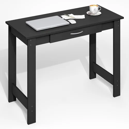 Vista 21 de Furinno Simplistic - Escritorio de 32 pulgadas de ancho, escritorio para Pino ámbar