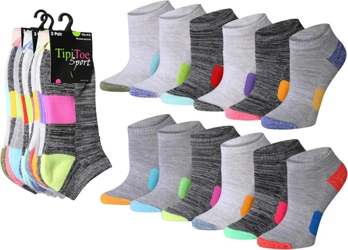 Vista 26 de Tipi Toe Women’s 12 Pack Cushioned Low Cut Socks – Breathable, Moisture-Wicking Athletic Comfort for Running & Daily Wear