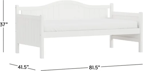 Vista 3 de Hillsdale Furniture Hillsdale Staci, sofá cama blanca, individual