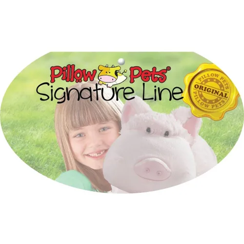 Vista 6 de Pillow Pets Wiggly Pig, juguete de peluche de 18 pulgadas