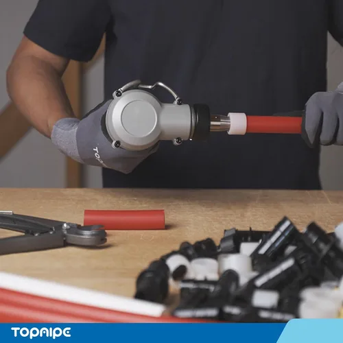 Vista 3 de Tubo PEX-A, tubo azul de 1/2 pulgada x 100 pies, certificado NSF para agua potable, tubo PEX-A para fontanería, herramientas de fontanería