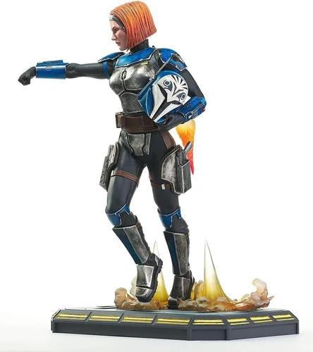 Vista 3 de Diamond Select Toys Star Wars The Clone Wars: Bo Katan - Estatua a escala 1:7, multicolor, 11 pulgadas