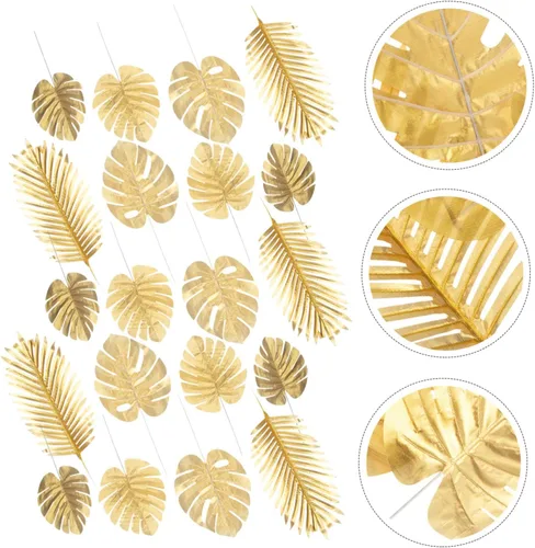 Vista 7 de Hojas de simulación 20 piezas de hojas de Monstera artificiales para decoración interior y exterior arreglo floral