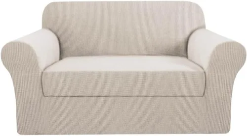 Vista 10 de H.VERSAILTEX - 2 fundas protectoras de licra suave Jacquard para respaldo de silla, lavable a máquina
