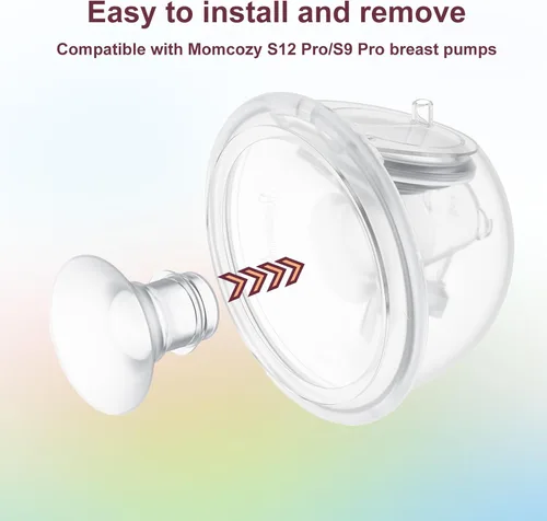 Vista 5 de 10 piezas de insertos de brida de 131517190.827 in, compatible con Momcozy S12 ProM5S9 Pro - Extractor de leche manos libres, uso