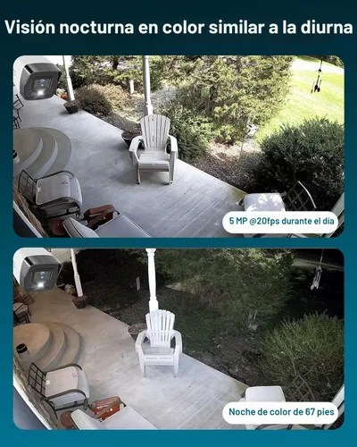 Vista 2 de Anpviz Cámara IP Bullet PoE de 5MP para exteriores, cámara de seguridad
