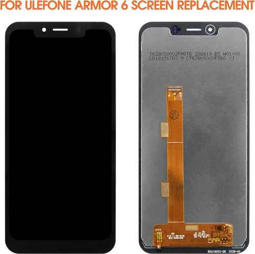 Vista 3 de Pantalla para Ulefone Armor 6 Reemplazo de pantalla para Ulefone Armor 6E Pantalla LCD para Ulefone Armor 6S Pantalla táctil Digitalizador Asamblea