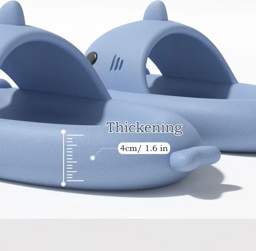Vista 4 de Cloud Shark - Sandalias de verano con puntera abierta, antideslizantes, para la playa, piscina, ducha, secado rápido (8.5, negro)