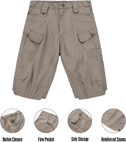 Vista 6 de AUTIWITUA Pantalones cortos cargo para hombre