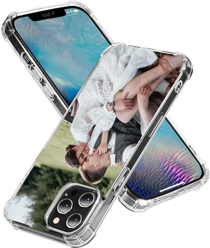 Vista 2 de LYLBFOF Funda de teléfono personalizada con imagen personalizada para iPhone 17, 16, 15, 14, 13, 12, 11 Air Pro Max Mini Plus, resistente a