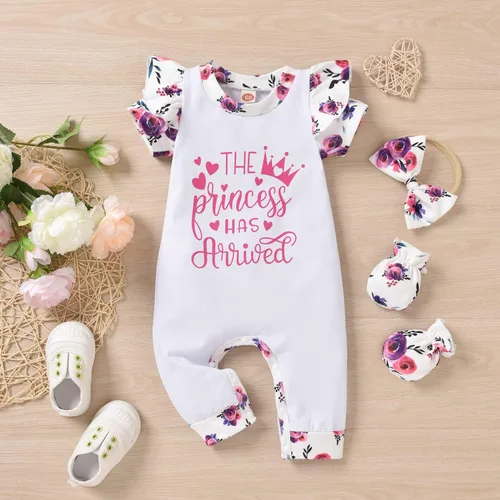 Vista 5 de Aalizzwell Ropa de verano con diadema para bebé niña