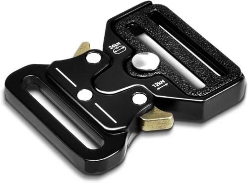 Vista 9 de Hebilla táctica de 3/4 pulgadas para pulseras de paracaídas, hebilla táctica de cuerda de paracaídas de metal para chaleco táctico, collar de perro