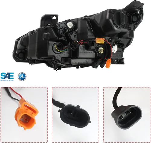 Vista 4 de Ensemble de faros led delanteros Vland compatible con Honda Civic Sedan, Coupe, Hatchback, Tipo R de 10ª generación 2016, 2017, 2018, 2019, 2020