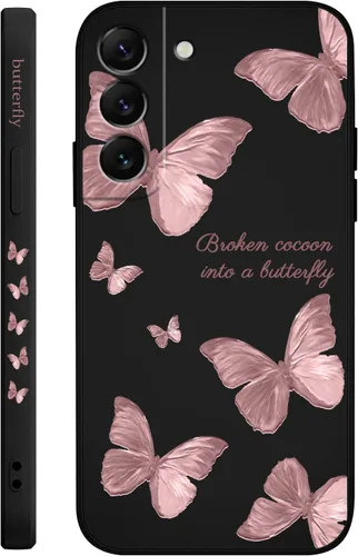 Vista 8 de LEECG Funda para Samsung Galaxy S22, Diseños de Flores Elegantes de Silicona Suave con Protección contra Caídas y Resistente a Huellas Dactilares