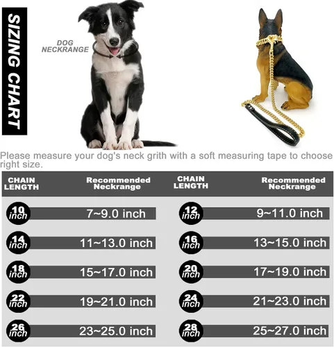 Vista 5 de Collar de perro con cadena de oro de 0.630 in, collar de perro de eslabones cubanos de oro de 18 quilates con hebilla de cierre seguro, cadena