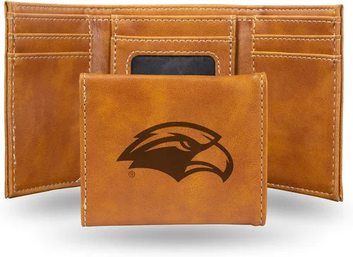 Vista 153 de NCAA Rico Industries - Billetera triple grabada con láser, con grabado láser, accesorio para hombre