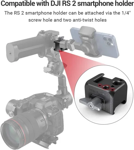 Vista 4 de SmallRig Soporte de abrazadera NATO para DJI RS 5 / RS 4 Mini/RS 2 / RSC 2 / RS 3 / RS 3 Pro/RS 3 mini/RS 4 / RS 4 Pro Gimbal - 3025