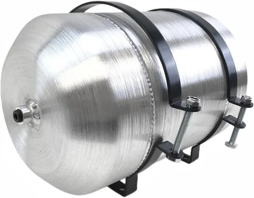Vista 4 de JSD - Tanque de gasolina vertical de aluminio de 2 1/2 galones, 8 x 12, tanque de combustible, salida de 1/4 NPT para GO-Kart, mini bicicleta
