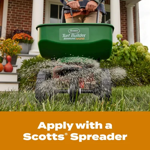 Vista 8 de Scotts Turf Builder WinterGuard Fall Weed & Feed3, Herbicida Plus Fertilizante de Otoño, 4,000 pies cuadrados, 11.43 libras. Weed Killer Plus