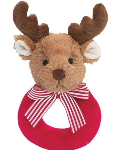 Vista 8 de Bearington Baby 1st Christmas - Oso de peluche de 5.5 pulgadas, sonajeros suaves y anillos de peluche, para edades de 0 a 14 años