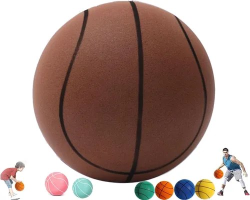 Vista 11 de Baloncesto silencioso, balón silencioso para interiores, baloncesto silencioso con asas, baloncesto de espuma silenciosa, baloncesto silencioso
