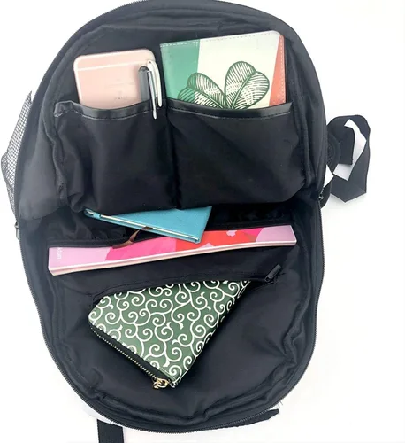 Vista 5 de Casual Backpack Durable Water Resistant Bookbag For Teens