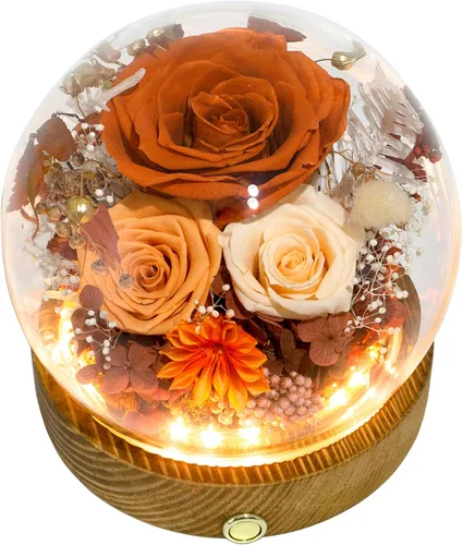 Vista 14 de Valley of Rain & Forest Flores reales de larga duración, regalo floral único para que envíes amor para todas las ocasiones, para decoración de Rosa