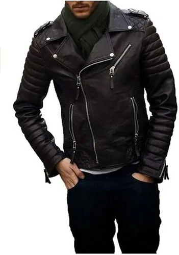Vista 2 de Laverapelle Chaqueta de piel de cordero auténtica para hombre negro chaqueta de motocicleta - 1501474 Negro