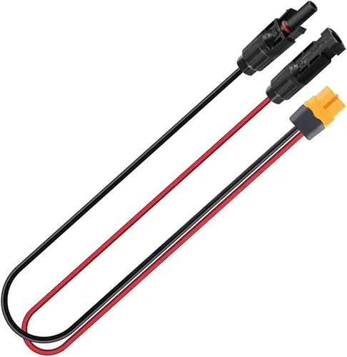 Vista 3 de Cable de extensión adaptador XT60, XT60 a conector solar 12 AWG cable conector de panel solar compatible con Bluetti Ecoflow River Delta Series
