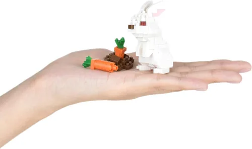 Vista 3 de nanoblock - Animal - Conejo, colección serie kit de construcción