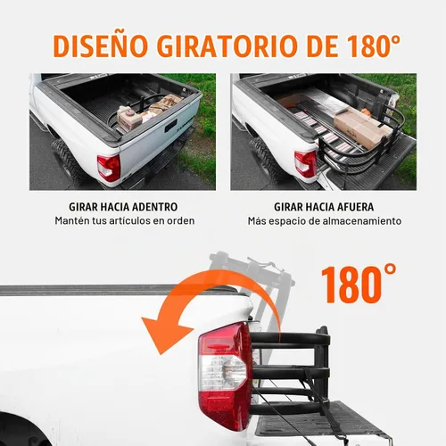 Vista 4 de VEVOR Extensor de Caja de Camión, para Ford Super Duty, Dodge Ram 1500/2500/3500, Toyota Tundra, Nissan Titan, Chevrolet Silverado, GMC Sierra