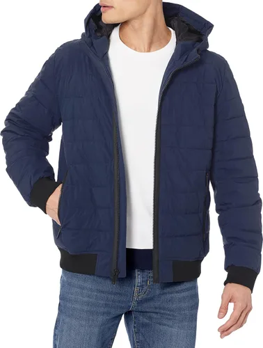 Vista 12 de DKNY Chaqueta bomber acolchada con capucha y rendimiento para hombre