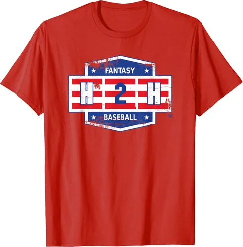 Vista 14 de H2H Fantasy orgullo americano de béisbol playera Azul Marino