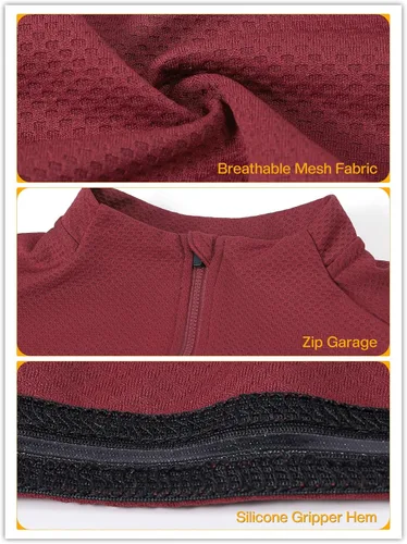 Vista 3 de BERGRISAR Camiseta de ciclismo de manga larga para hombre, camiseta de ciclismo de carretera para primavera, otoño, ciclismo, montaña, MTB