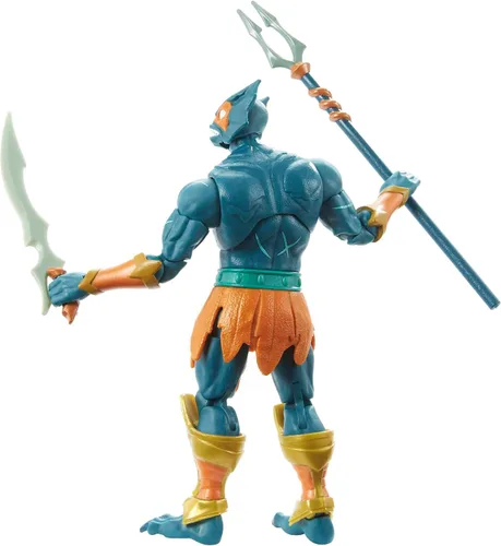 Vista 6 de Masters of the Universe Masterverse Collection, Mer-Man, figuras de batalla Motu de 7 pulgadas para contar historias y exhibición, regalo para niños