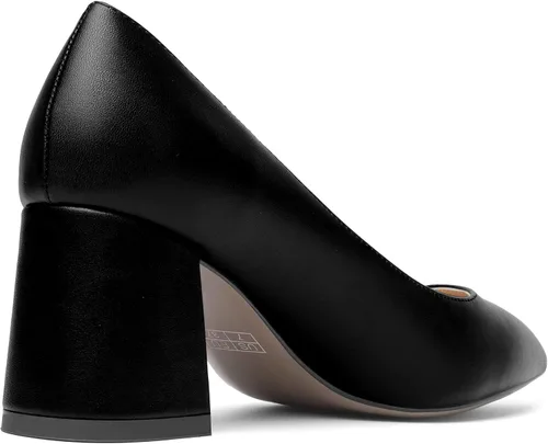 Vista 5 de AMBELIGHT Zapatos de tacón medio para mujer con puntera puntiaguda, color mate, de 2.5 pulgadas
