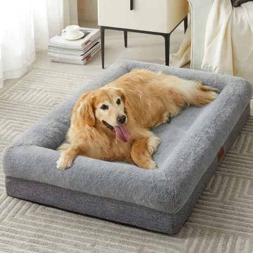 Vista 9 de BFPETHOME Camas para Perros Pequeños, Cama para Perros Lavable con Laterales, Colchonetas Ortopédicas Suaves de Tamaño Mediano con Funda Removible