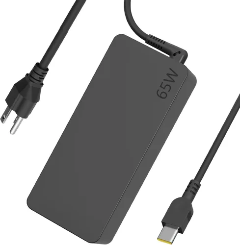 Vista 2 de 65W USB C Type c AC Charger Compatible with Lenovo ThinkPad E580 E585 E590 E590S E595 T480 T490 T580 Yoga C940 C740 thinkbook ADLX65YCC3A Laptop