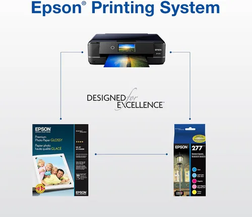 Vista 6 de Epson 277 Claria Photo HD Ink Cartucho negro fotográfico de capacidad estándar (T277120-S) funciona con Expression Photo XP-850, XP-860, XP-950