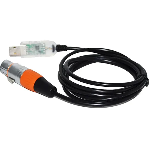 Vista 2 de RS485 DMX512 TO USB XLR 3PIN 3P DMX FEMALE CONTROLLER KABLE(1m,Color A)