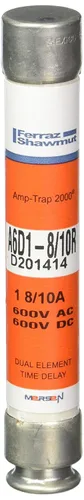 Vista 52 de Mersen a6d-r amp-trap Clase de 2000 time-delay/RK1 Fusible con fusible visual Open Indicador, 1