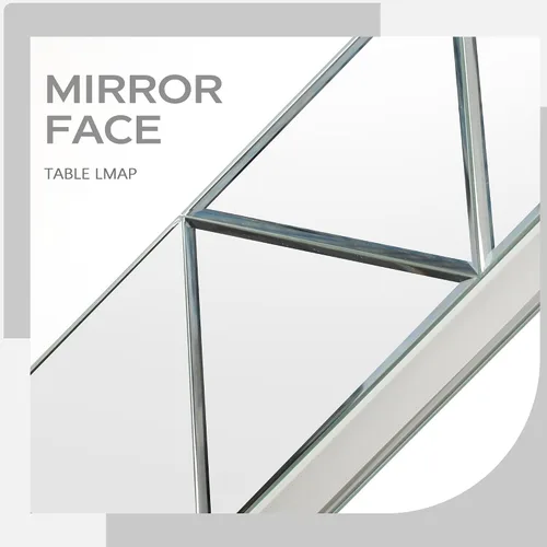 Vista 5 de Hamucd Juego de 2 Lámparas de Mesa de Noche con Espejo de 3 Temperaturas de Color para Sala de Estar, Lámparas de Mesitas de Noche Modernas