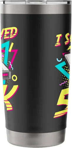 Vista 4 de 90s Nostalgia Retro 90s Dial Up Internet Vintage Stainless Steel Insulated Tumbler